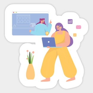 Work From Home Sticker